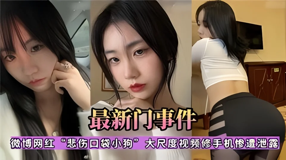 【最新门事件】微博网红“悲伤口袋小狗”大尺度视频修手机惨遭泄露！！